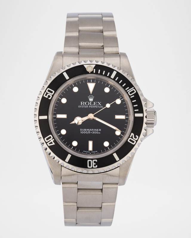 Rolex Stainless Steel Submariner Date 40mm Vintage 1998 Watch